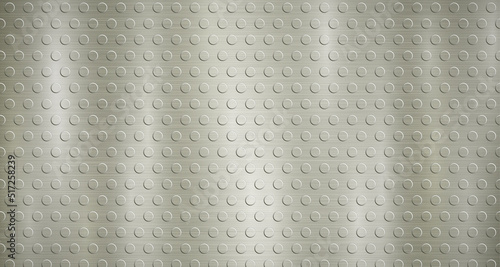 Abstract metallic background in yellow colors with highlights and a texture of small voluminous convex circles