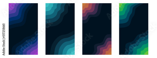 four abstract images are often called blob scenes with interesting gradations