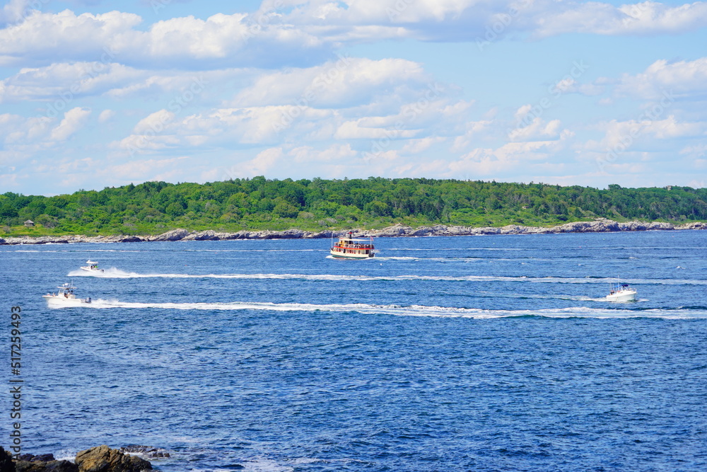 Obraz premium Atlantic ocean beach in the state of Maine, USA