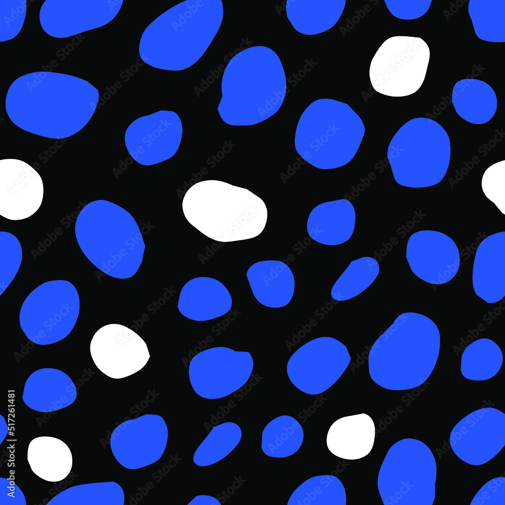 Abstract vector seamless pattern with hand drawn round shapes. Simple and elegant texture with organic polka dots Abstract vector seamless pattern with hand drawn round shapes. Simple and elegant texture with organic polka dots