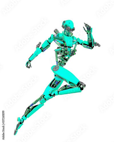 super robot is running © DM7
