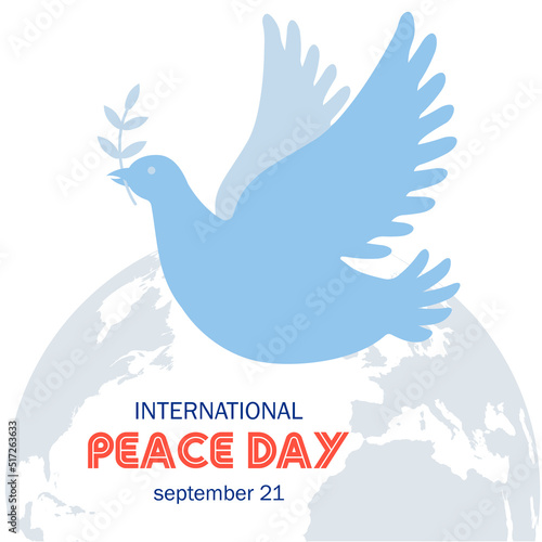 Vector design for World Peace Day September 21.