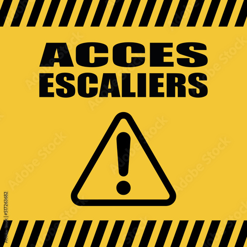 Logo accès escaliers.