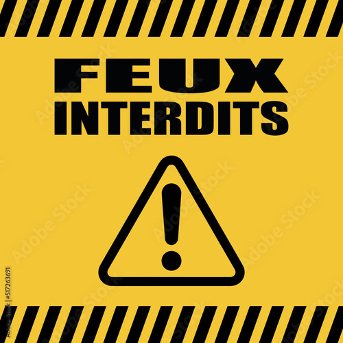 Logo feux interdits.