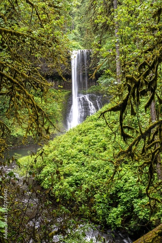 Drake Falls in Silver Falls State Park  Oregon