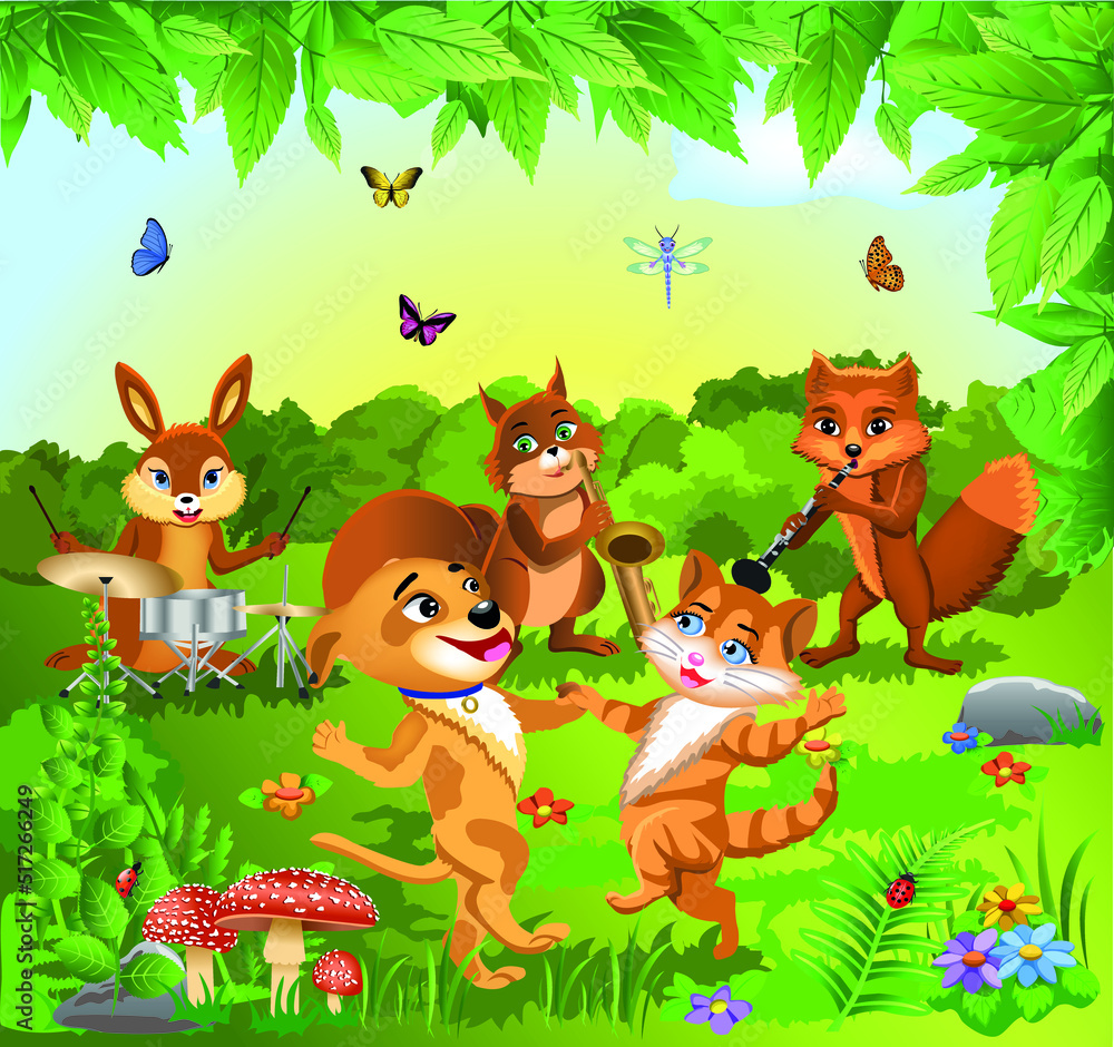 Naklejka premium kids dream vertical illustrations school student cartoon school gate learning