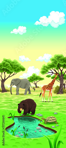 kids dream vertical illustrations school student cartoon school gate learning