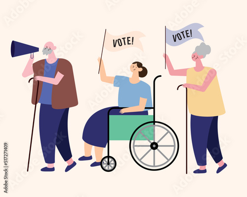 three voters characters