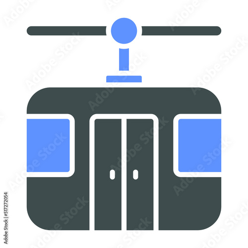 Cable Car Icon Style
