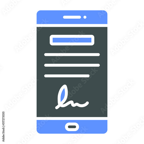 Digital Contract Icon Style