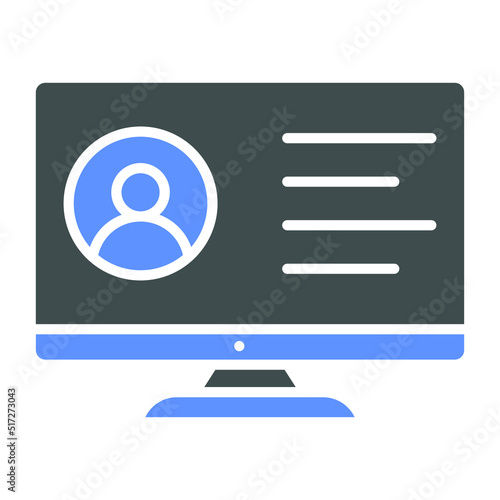 Employment Online Service Icon Style