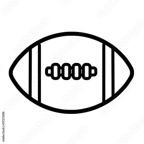 American Football Vector Icon Black