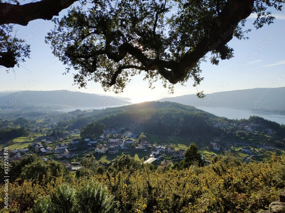 Paraje rural en una montaña de Galicia