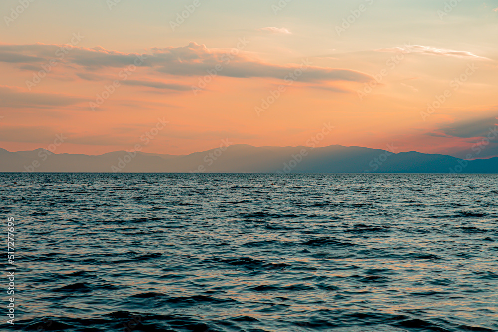 Fototapeta premium sunset over the sea