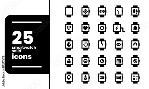 SmartWatch Apps Solid Icons