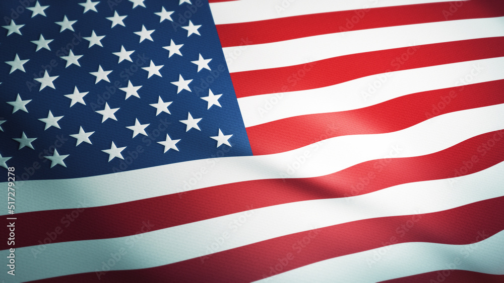 Waving USA flag. Ultra realistic 3D render. Waving USA flag. Ultra realistic 3D render.