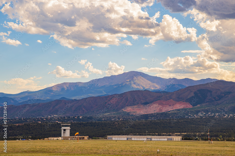 Afternoon view of the United States Air Force Academy Airfield