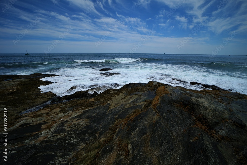 Ocean Waves over Rock