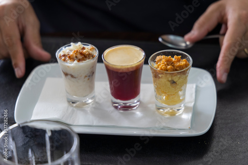 Typical dessert in southern Brazil, Bento Gonçalves, RS, Brazil