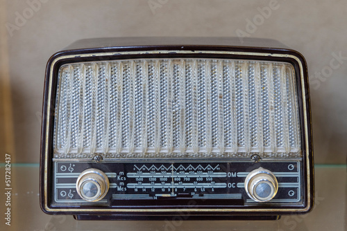Old radio being used as a decoration piece, Bento Gonçalves, RS, Brazil