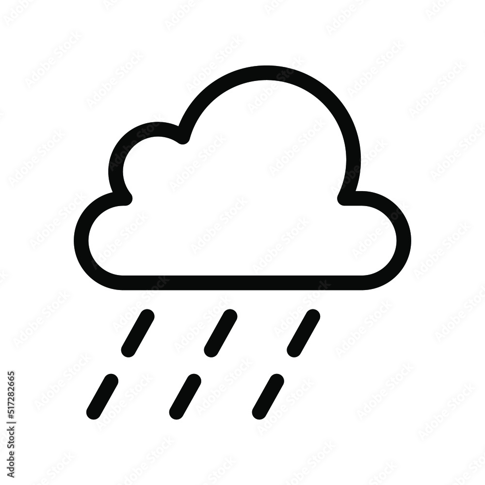 Rain icon template Rain icon template