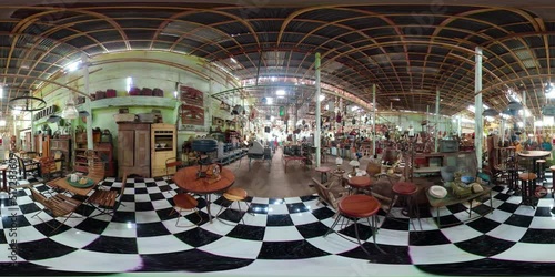 vr360 antique street shop with old, vintage items. antiques for sale. Bali Indonesia photo