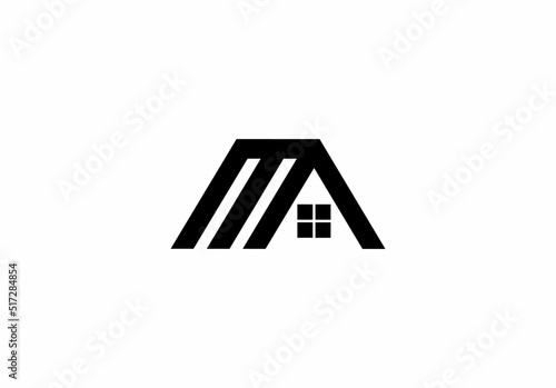 Ma am m a initial letter logo isolated on white background