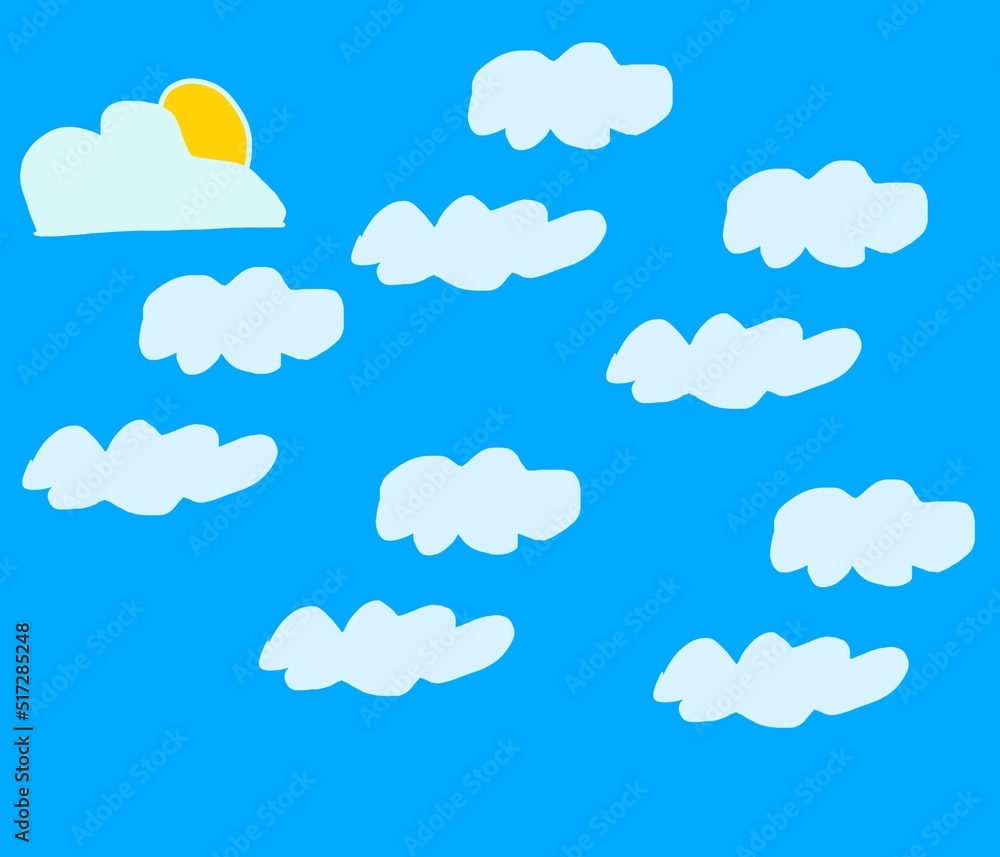 illustration of clouds