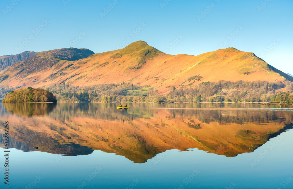 Derwentwater lake in Lake District. England