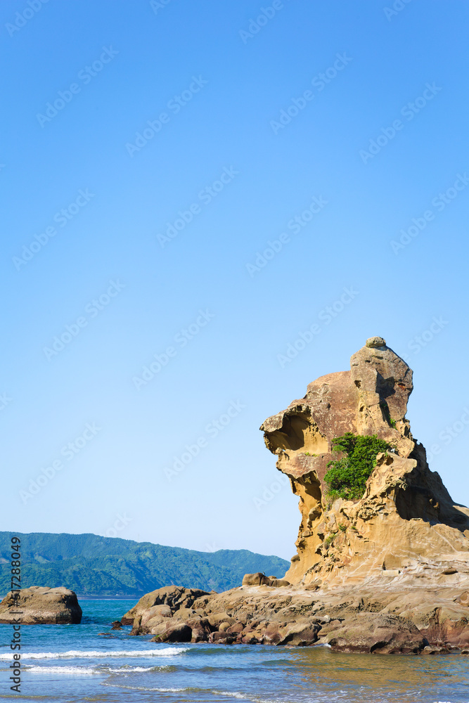日南海岸のライオン岩	