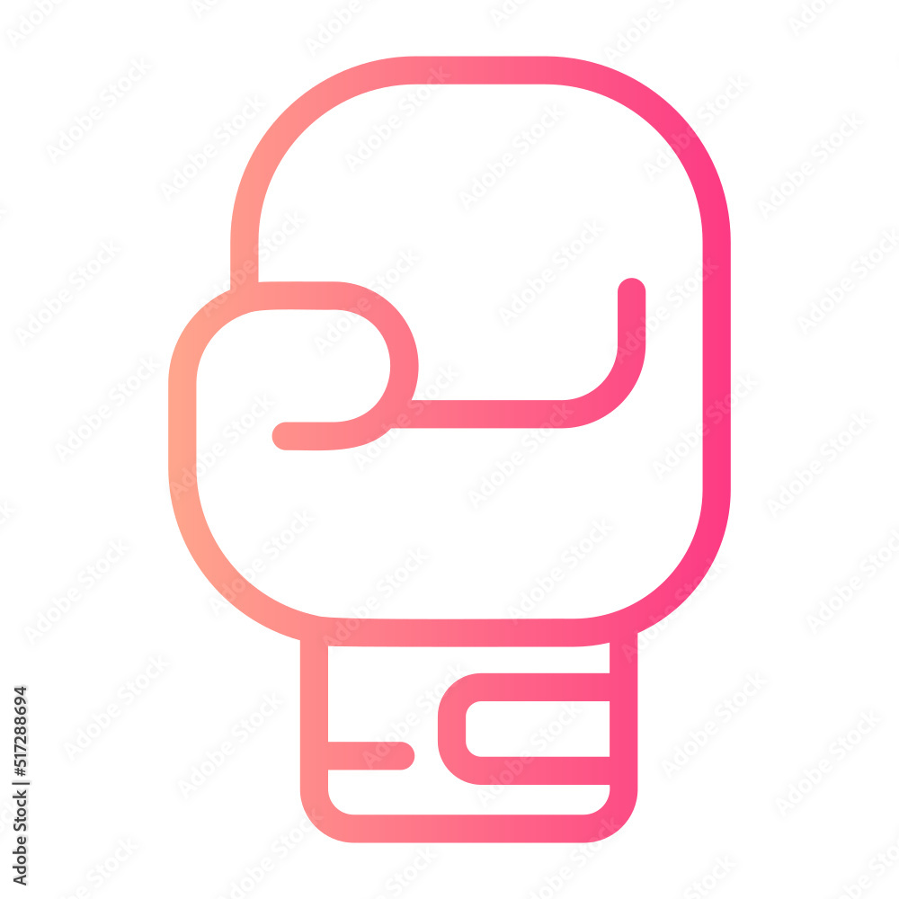 boxing gloves gradient icon