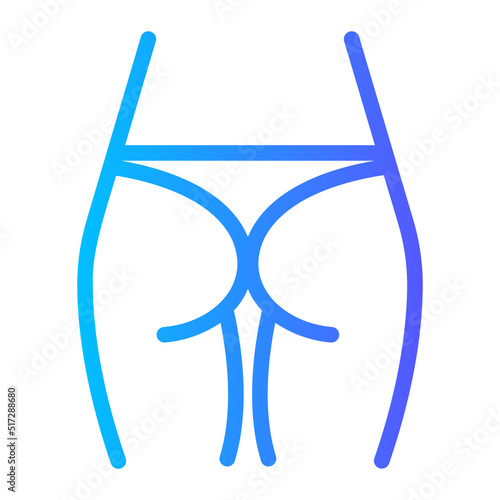 thighs gradient icon