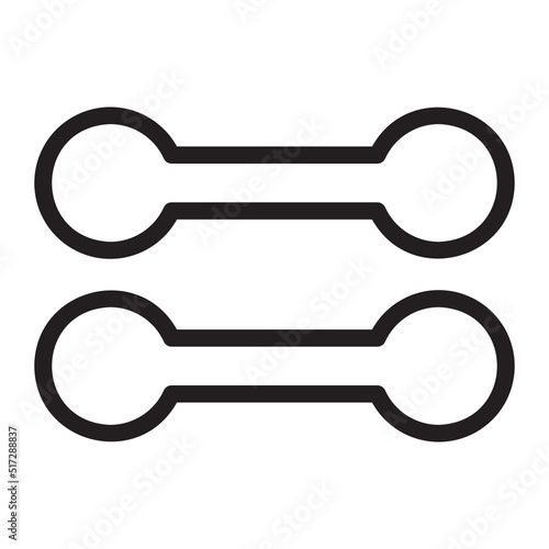 weights line icon