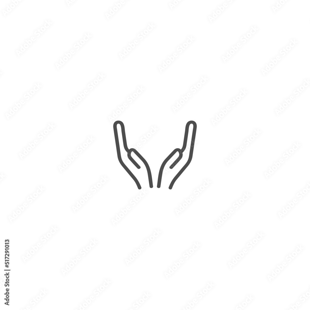 hand icon vector illustration logo design element hand icon vector illustration logo design element