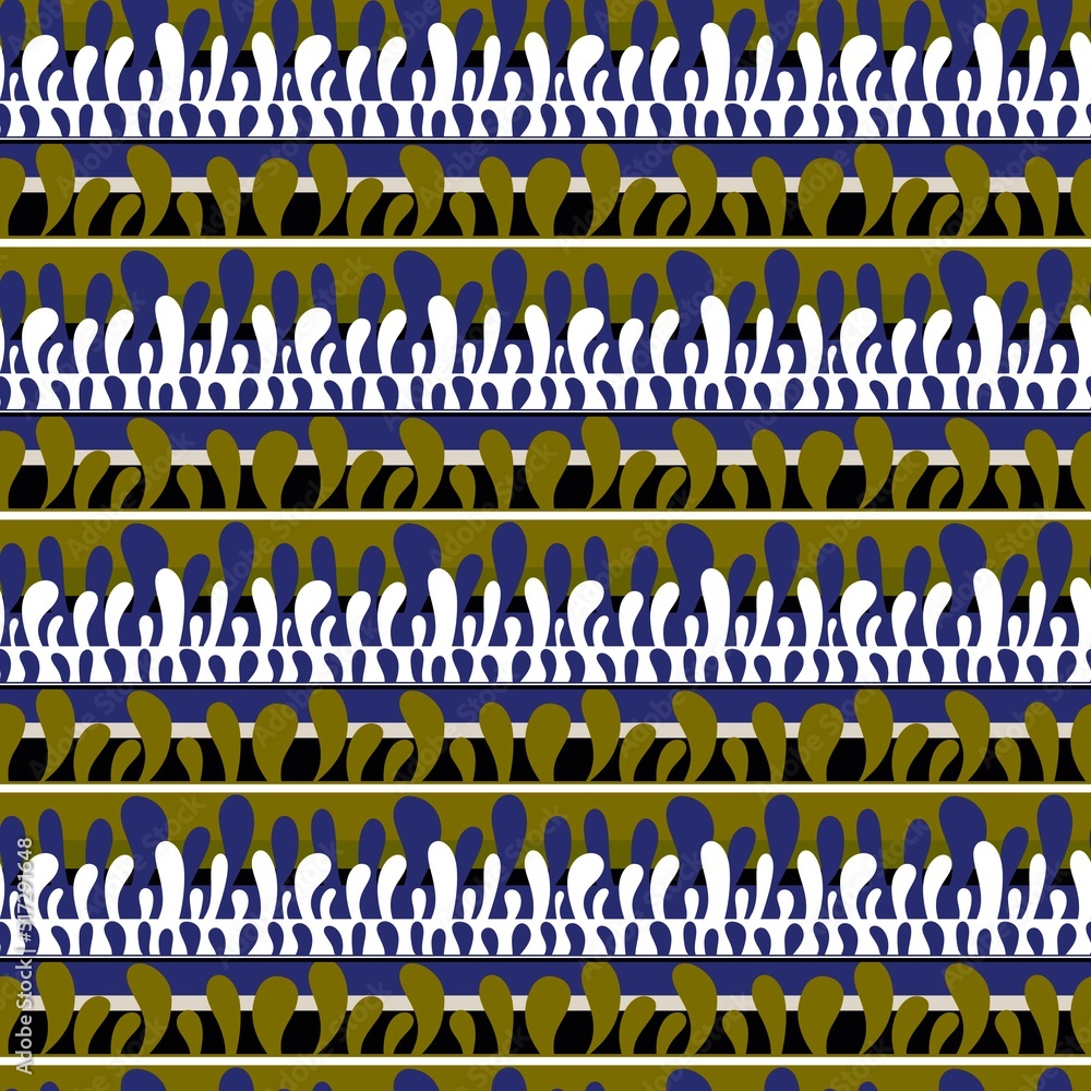 Fototapeta premium Summer abstract seamless waves pattern for fabrics and wrapping paper and clothes print and kids