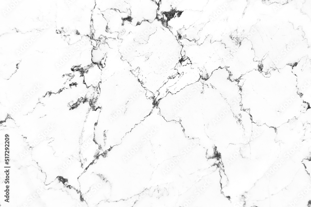 Marble white texture in veins seamless patterns on grey floor  background