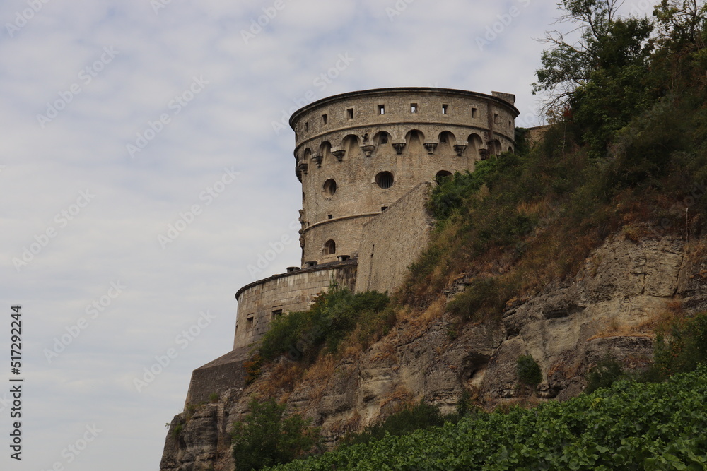 Maschikuliturm Bastion Verteidigungsanlage der Festung Marienburg in Würzburg