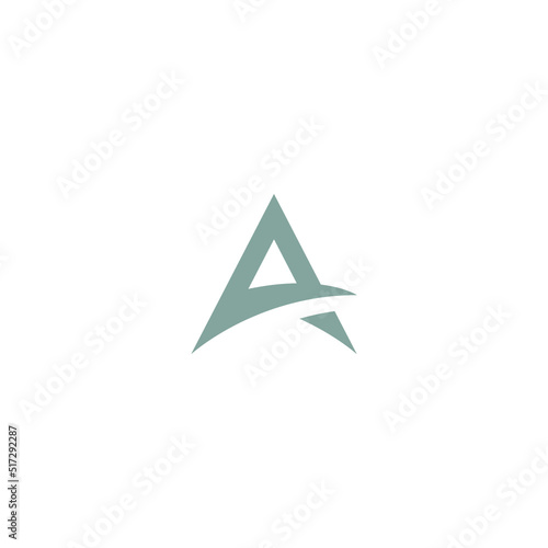 Monogram initial letter mark A logo design