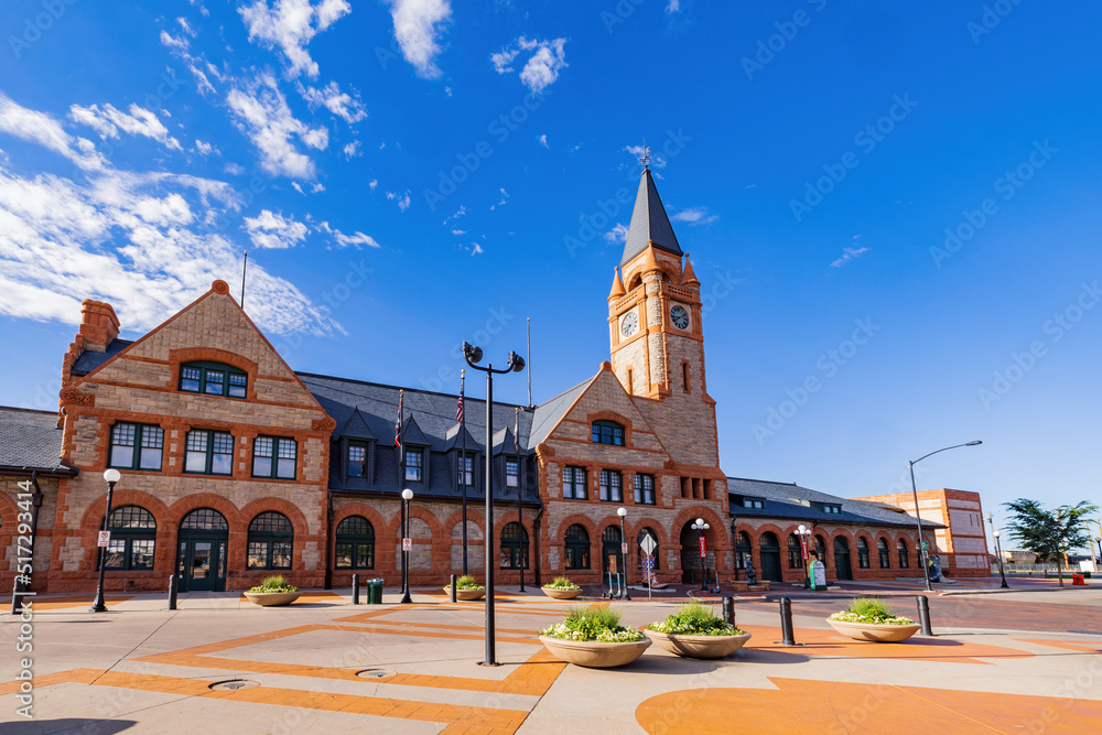 Sunny view of the Cheyenne Depot Museum