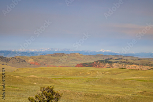 Sunny view of the rural landscape