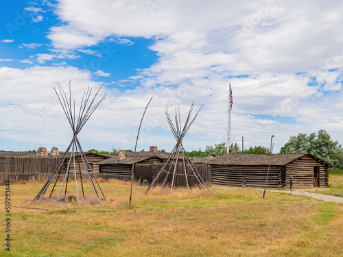 Foto Overcast view of the Fort Caspar Museum