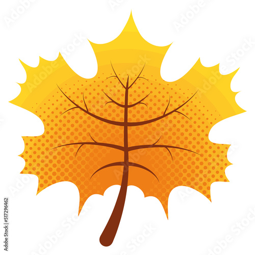 yellow autumn maple leave