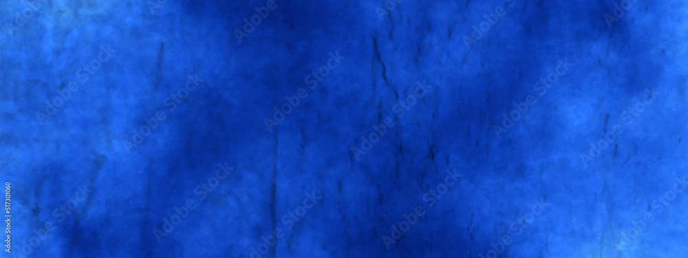 Dark blue brush painted texture, light and dark mixed blue grunge texture with colors, Beautiful and scratched blue background for creative design.