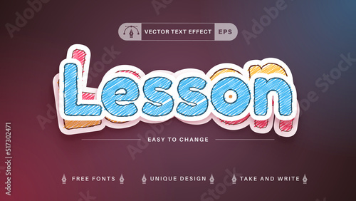Back to School - Editable Text Effect, Font Style