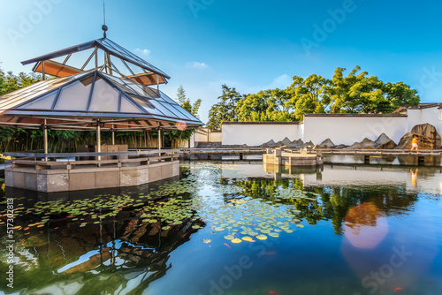 Chinese classical garden architectural landscape photo