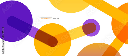 Abstract background. Round dots connected by lines. Trendy techno business template for wallpaper, banner, background or landing