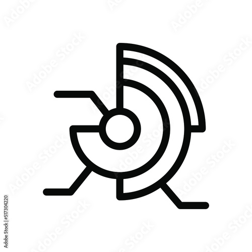 earth layers icon illustratin vector graphic