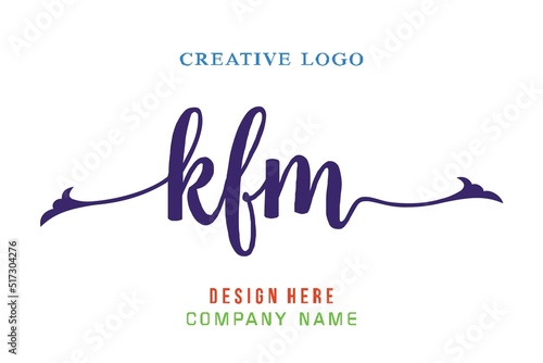 KFM lettering, perfect for company logos, offices, campuses, schools, religious education photo