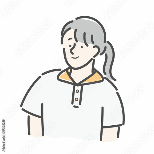 介護　介護福祉士 　職員　ヘルパー　ケアマネ　スタッフ　女性　イラスト