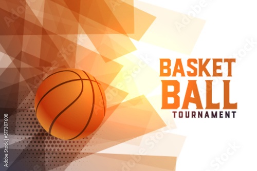 abstract basketball tournament background design